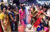 Mahila Congress protests against LPG price hike